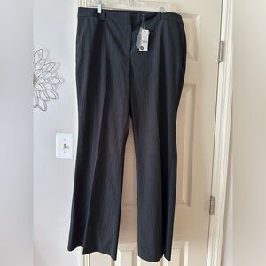 New Wide Legs Brown Pinstripe Women pants, size 16